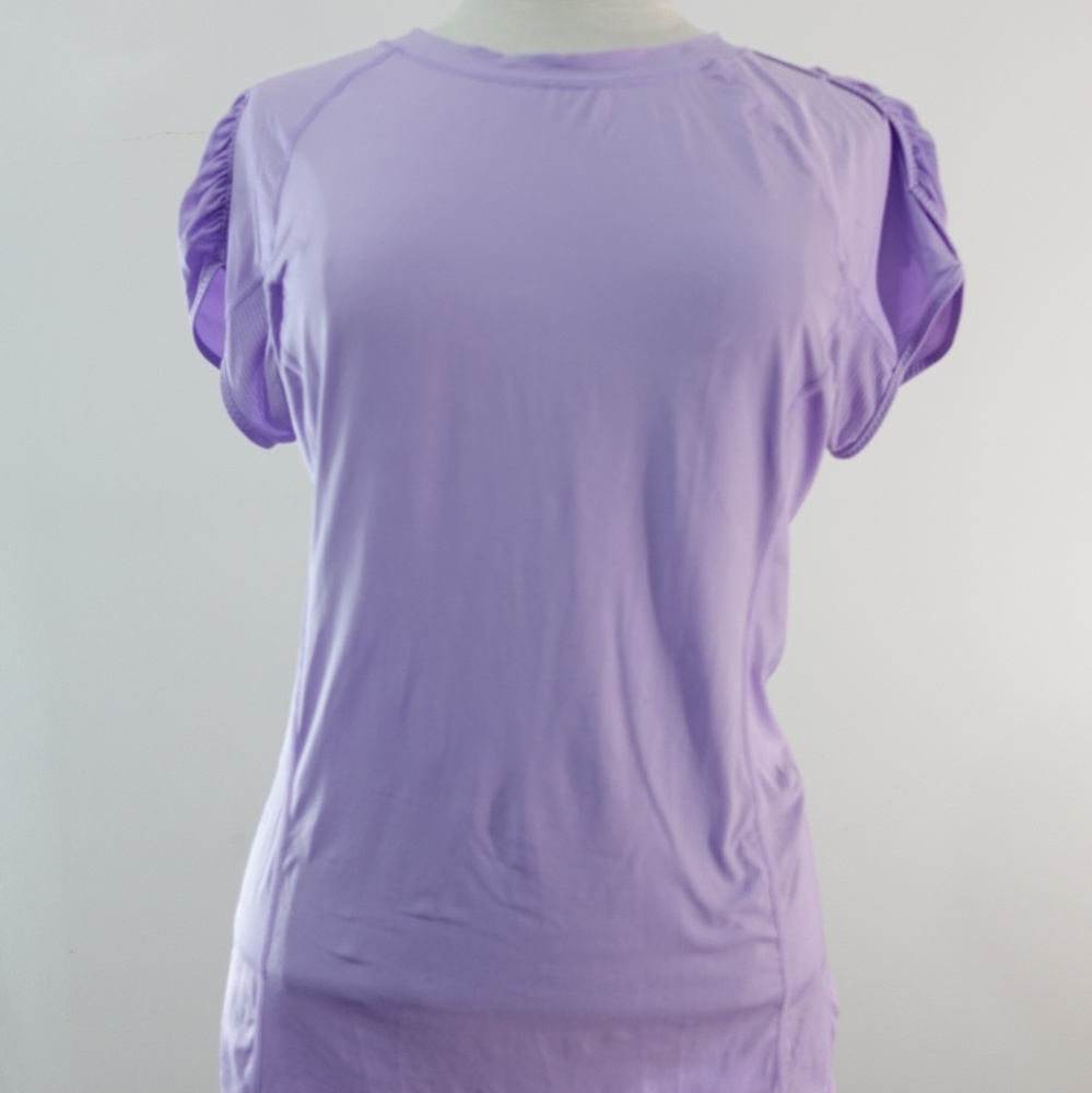 Lululemon purple short sleeve athletic top size 10
